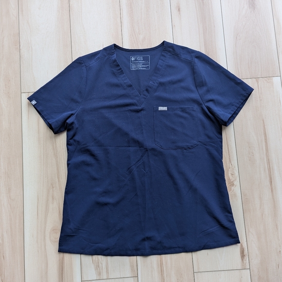 Figs Catarina scrub top navy large - Picture 3 of 8